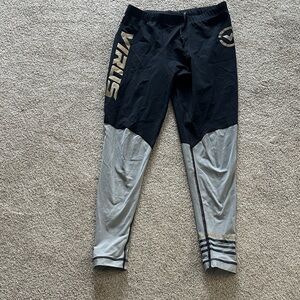 Mens Virus Bioceramic V2 compression pants leggings black/gold Size M